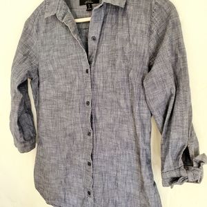 Banana Republic chambrey 3/4 sleeve blouse sz S
